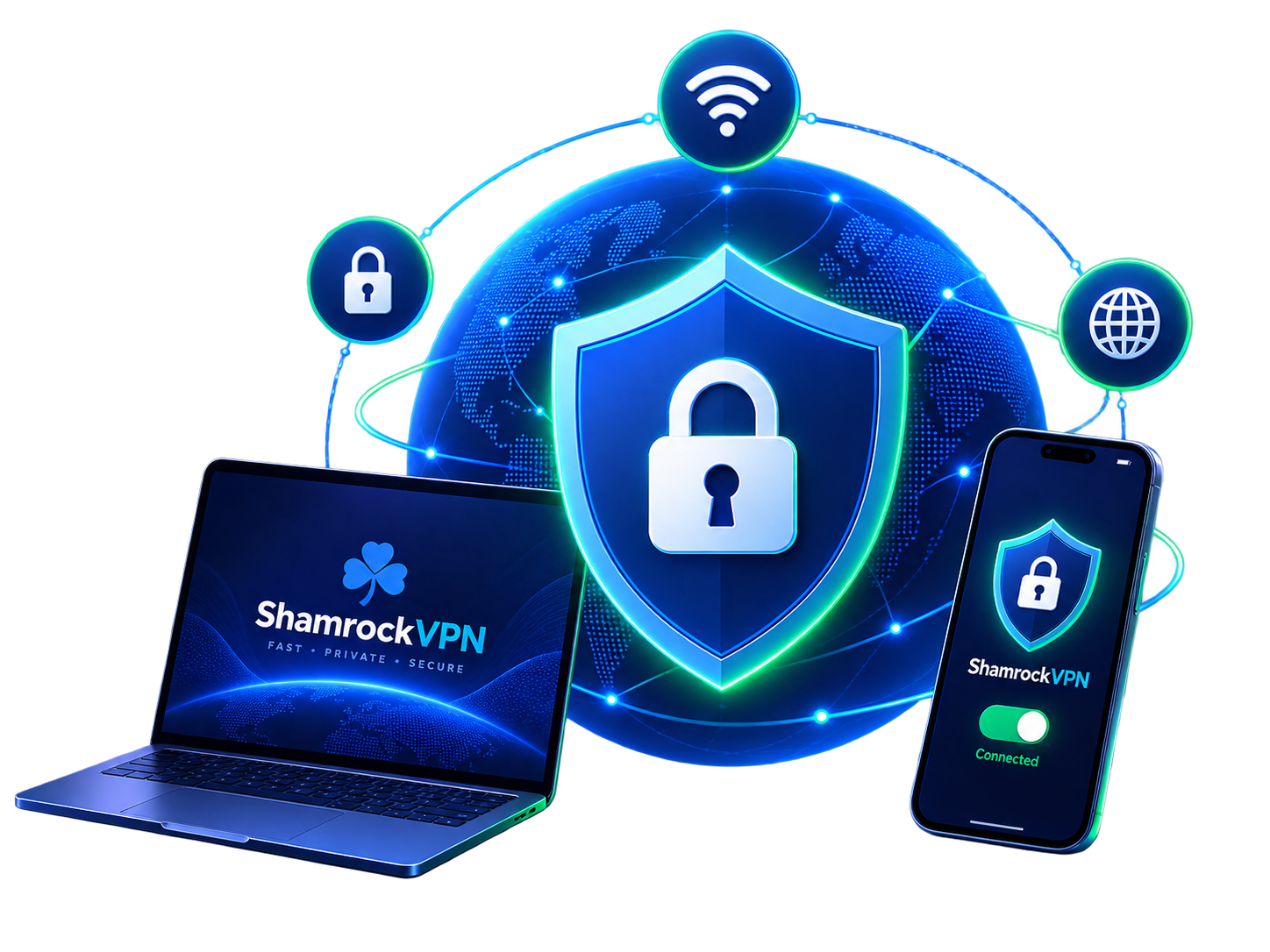 Advanced VPN privacy illustration